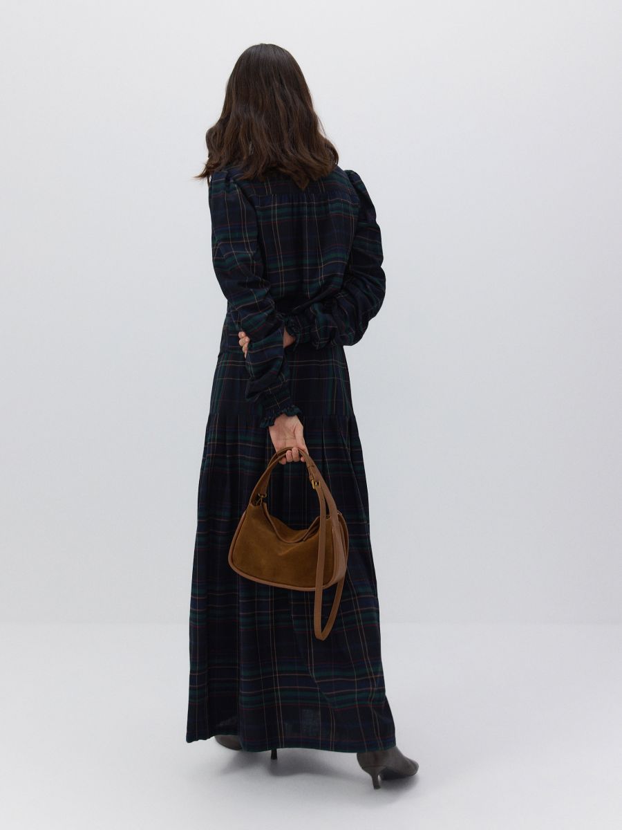 Suede bag with strap - golden brown - RESERVED - 2