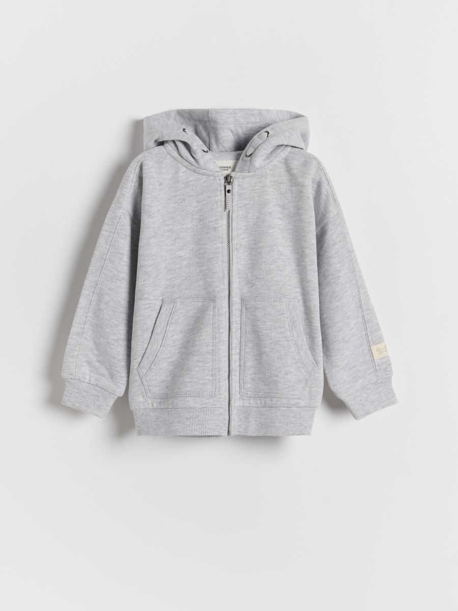 Zip up hoodie - light grey - RESERVED - 2