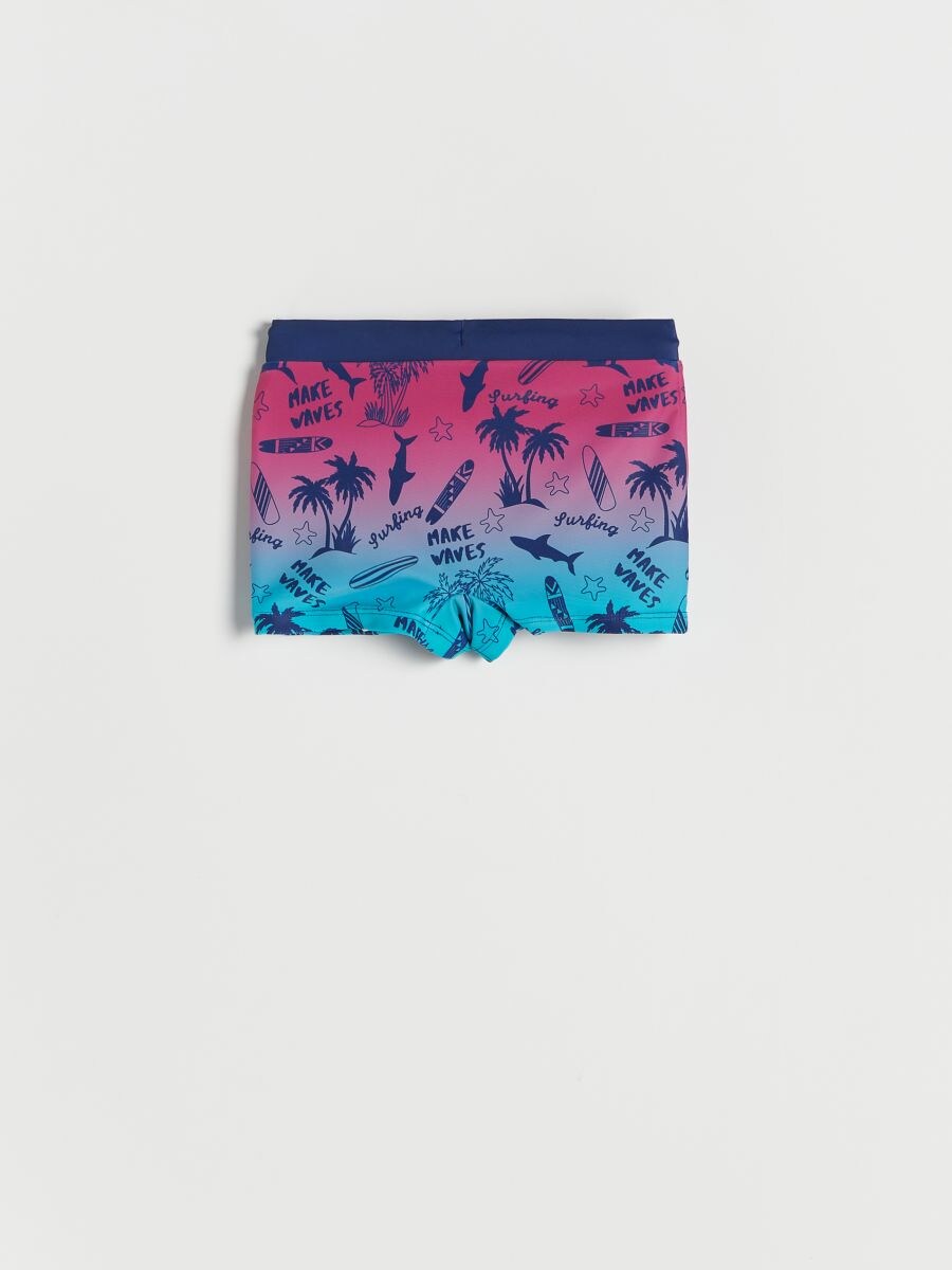 Swimming shorts with all over print - marineblau  - RESERVED - 2