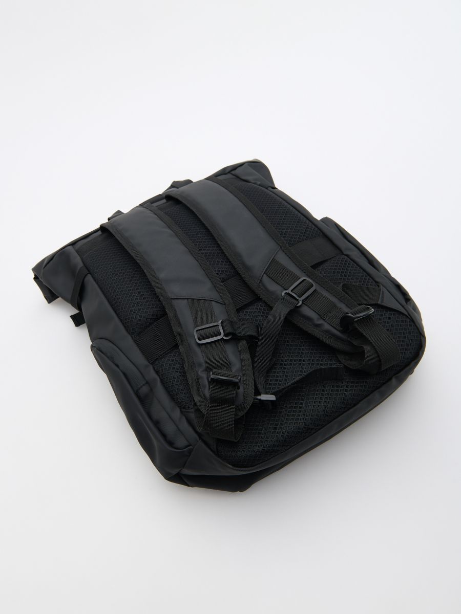Sac à dos roll-top imperméable - noir - RESERVED - 2