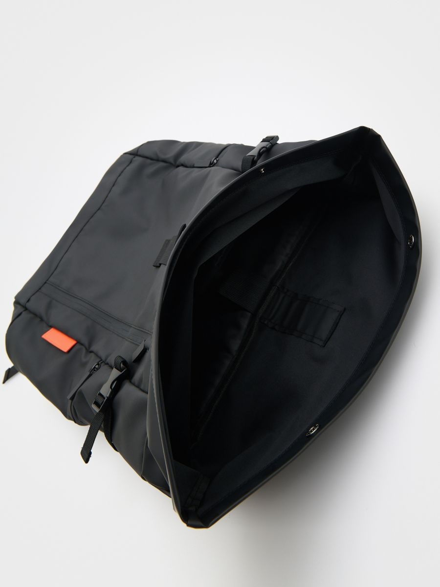 Sac à dos roll-top imperméable - noir - RESERVED - 4