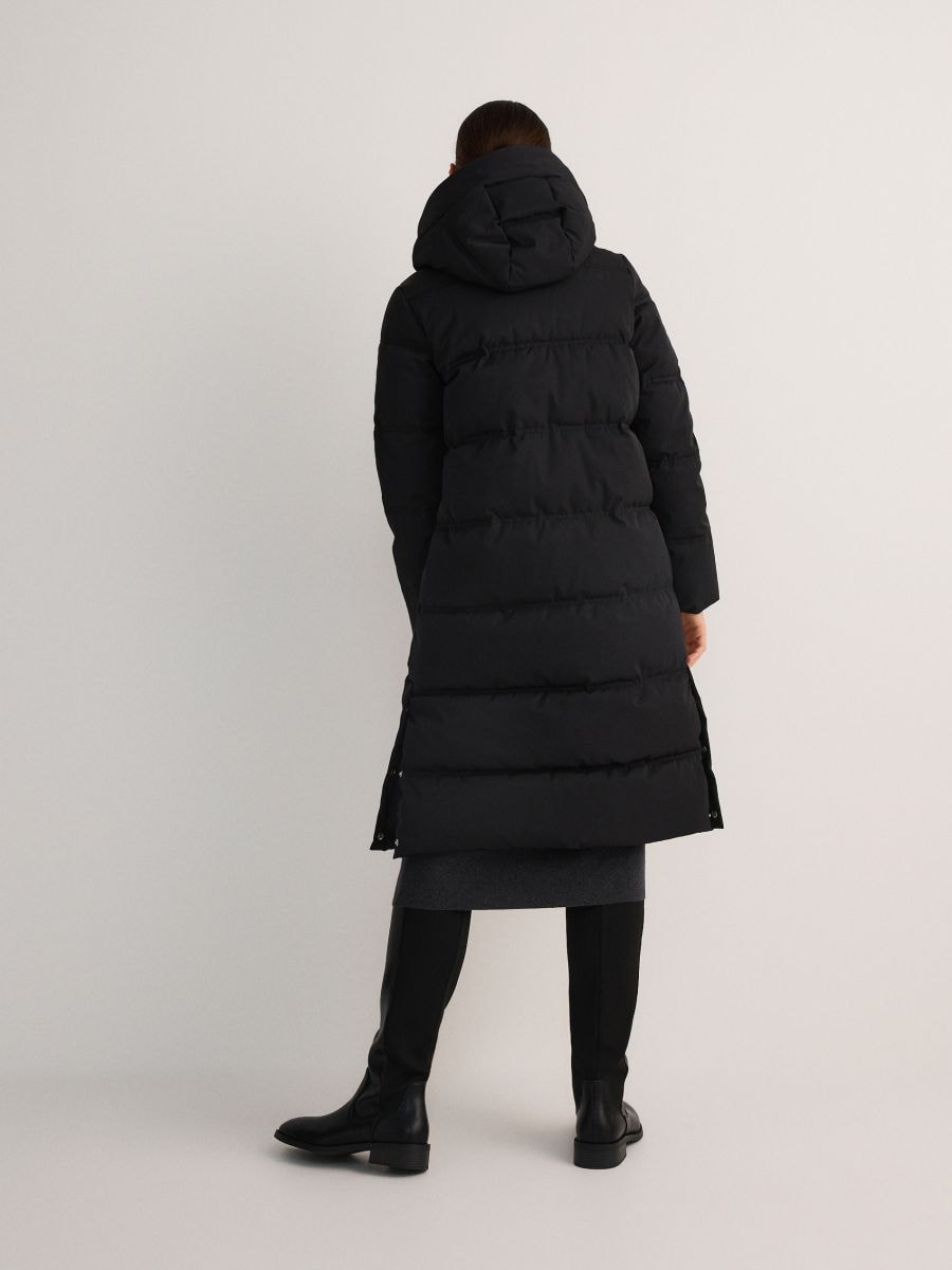 Quilted jacket with hood - black - RESERVED - 5