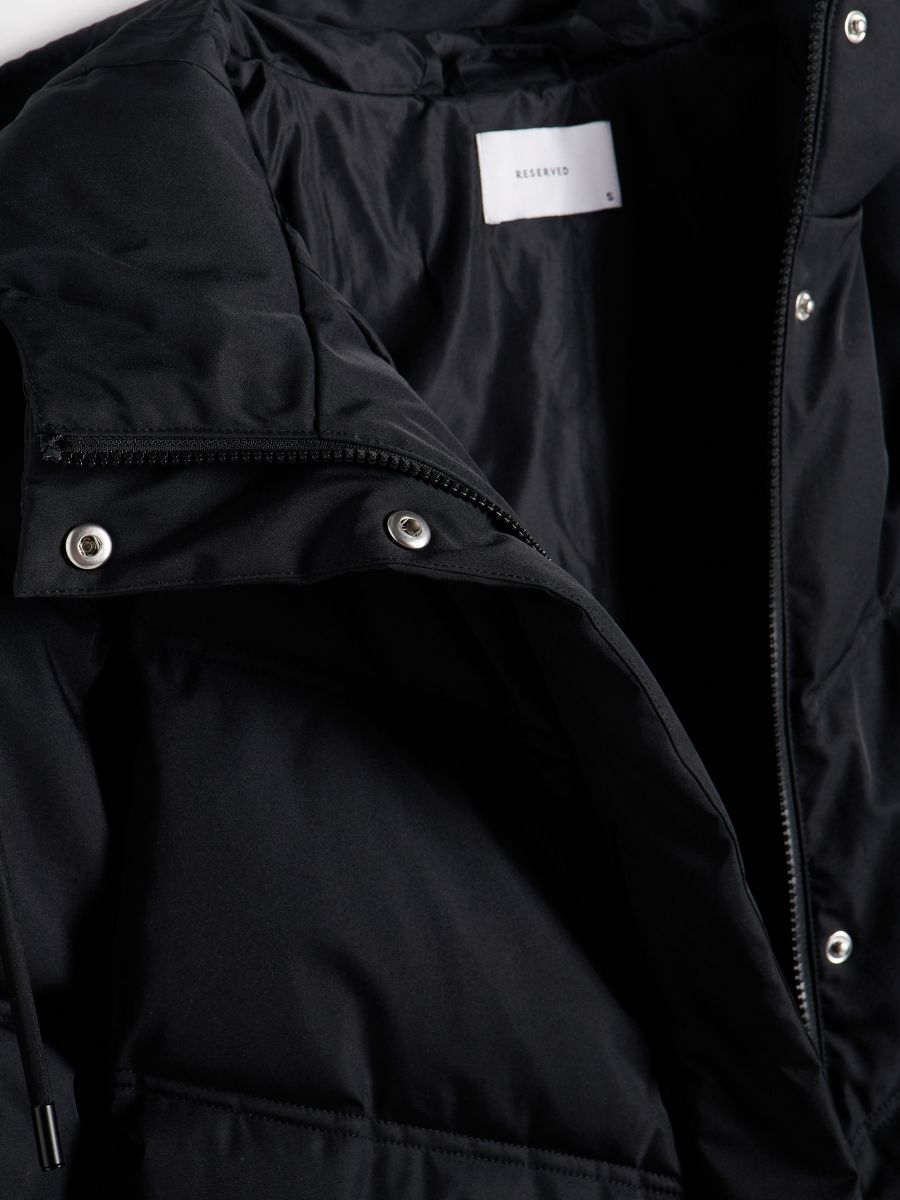 Quilted jacket with hood - black - RESERVED - 7