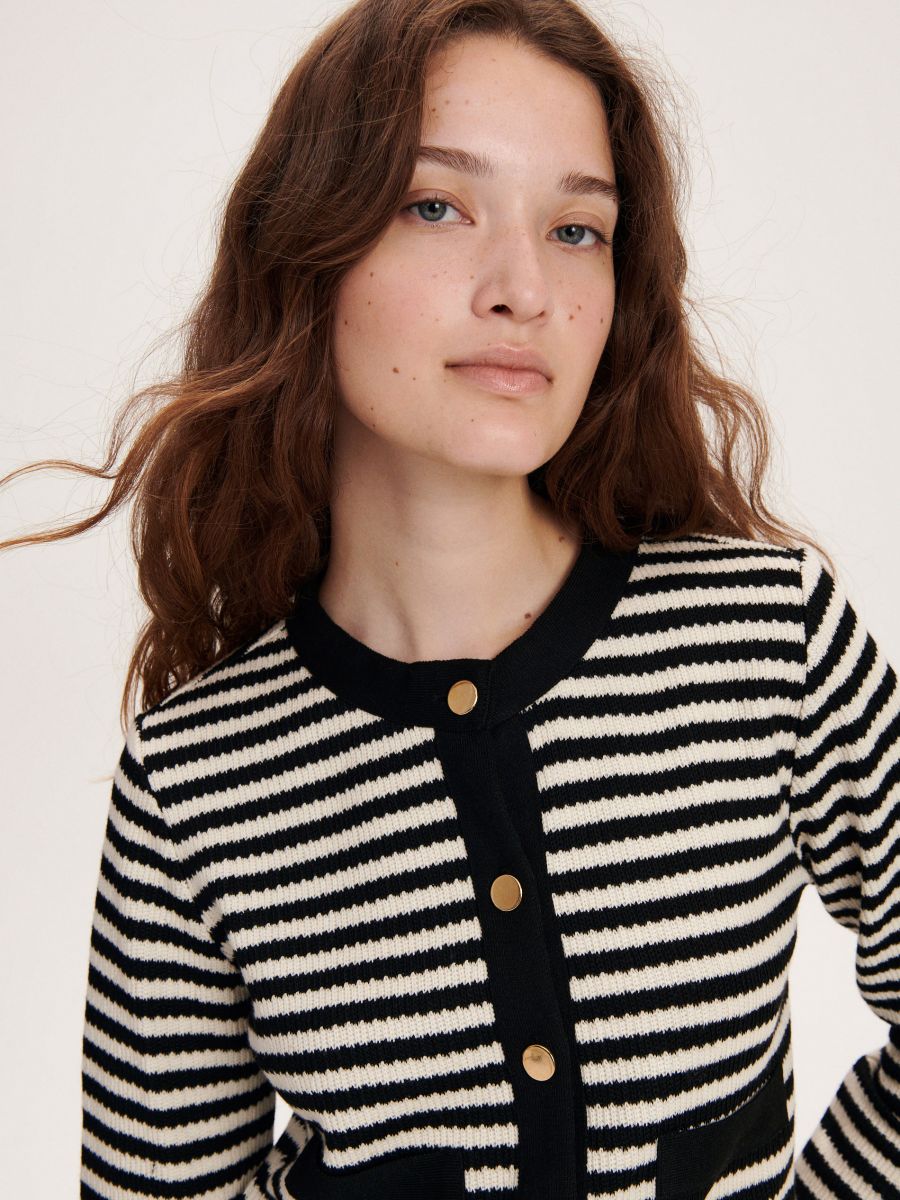 Blazer with decorative buttons - multicolor - RESERVED - 3