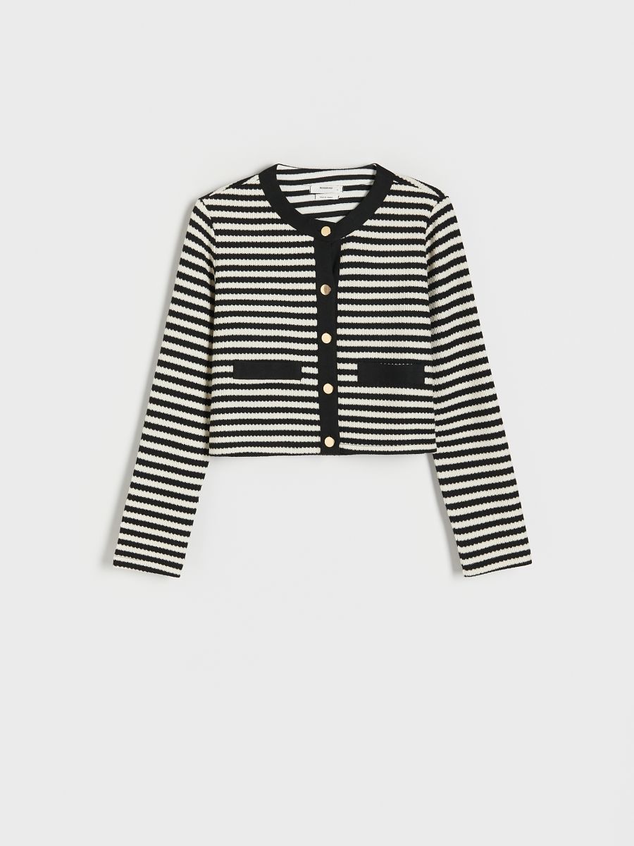 Blazer with decorative buttons - multicolor - RESERVED - 4