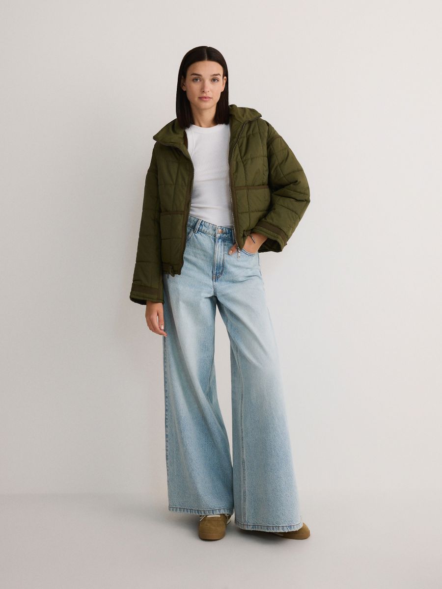 Quilted jacket - light olive - RESERVED - 3