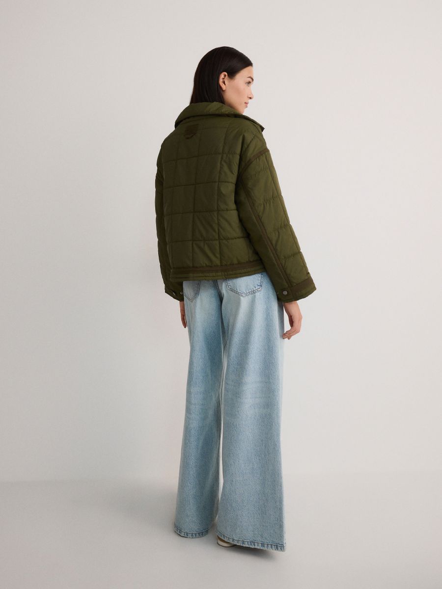 Quilted jacket - light olive - RESERVED - 2