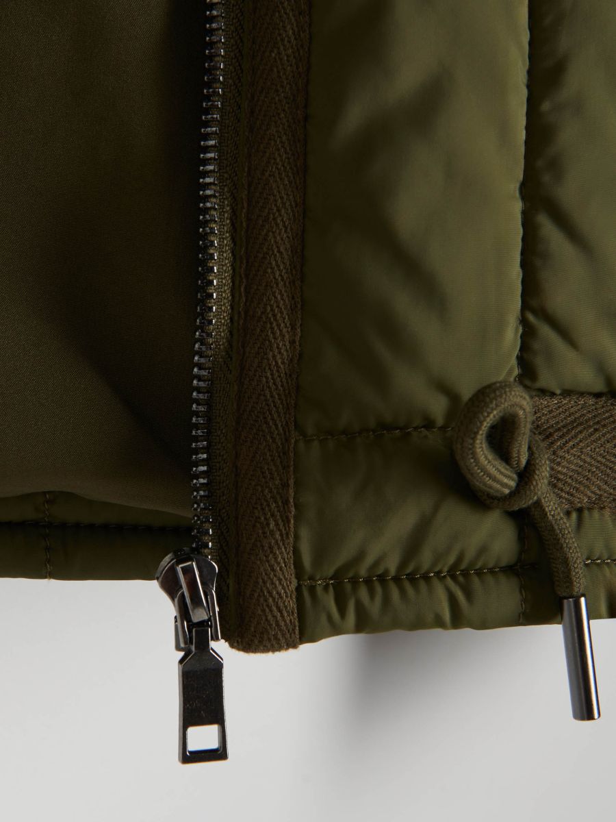 Quilted jacket - light olive - RESERVED - 6