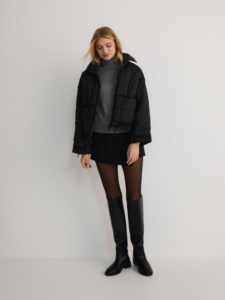 Steppjacke - schwarz - RESERVED - 2