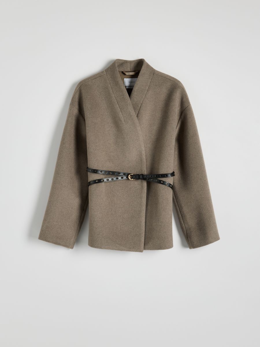 LADIES` OUTER JACKET & BELT - kafa - RESERVED - 3
