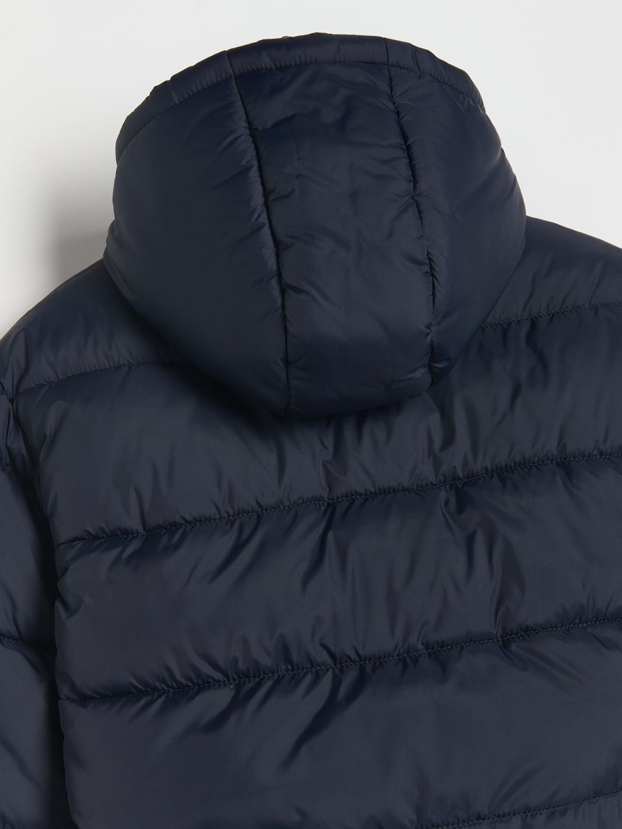 Jacket with contrasting inserts - steel blue - RESERVED - 6