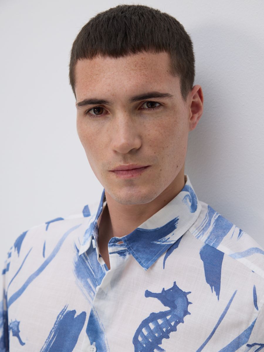 Regular fit patterned shirt - multicolor - RESERVED - 3