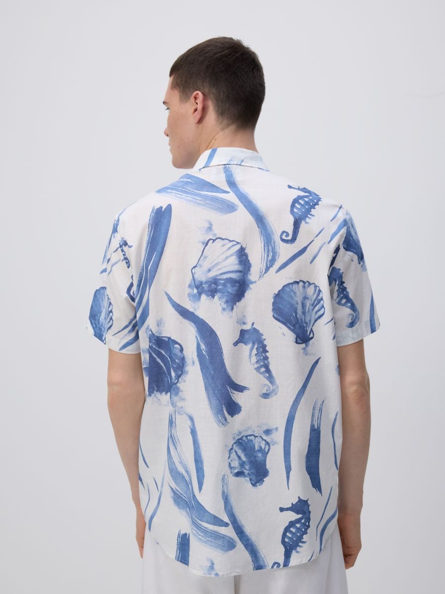 Regular fit patterned shirt - multicolor - RESERVED - 4