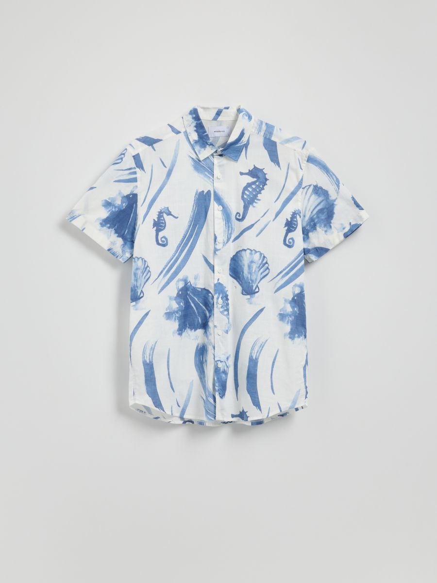 Regular fit patterned shirt - multicolor - RESERVED - 5