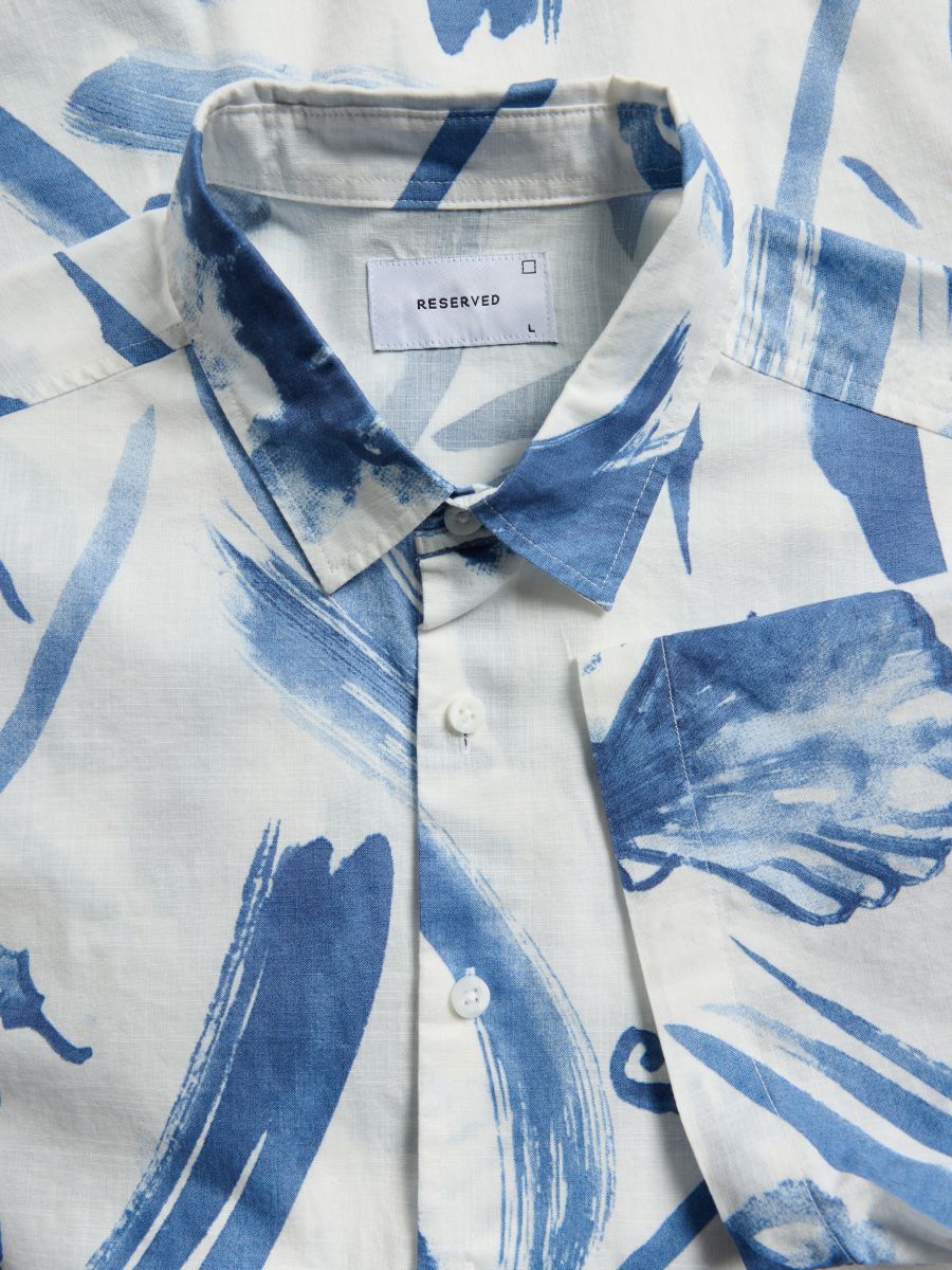 Regular fit patterned shirt - multicolor - RESERVED - 6