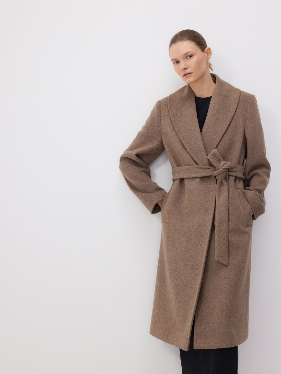 Blended wool coat - coffee - RESERVED - 2