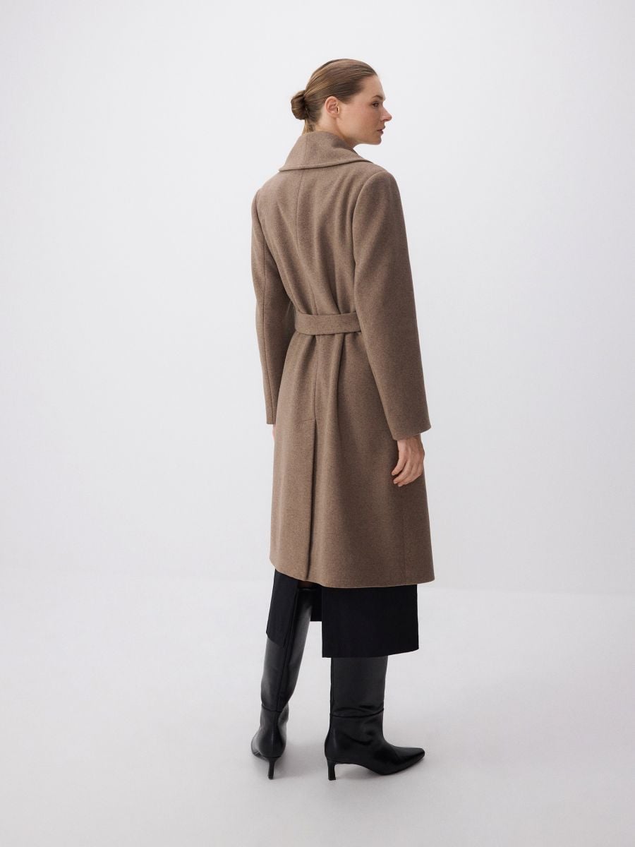 Blended wool coat - coffee - RESERVED - 4