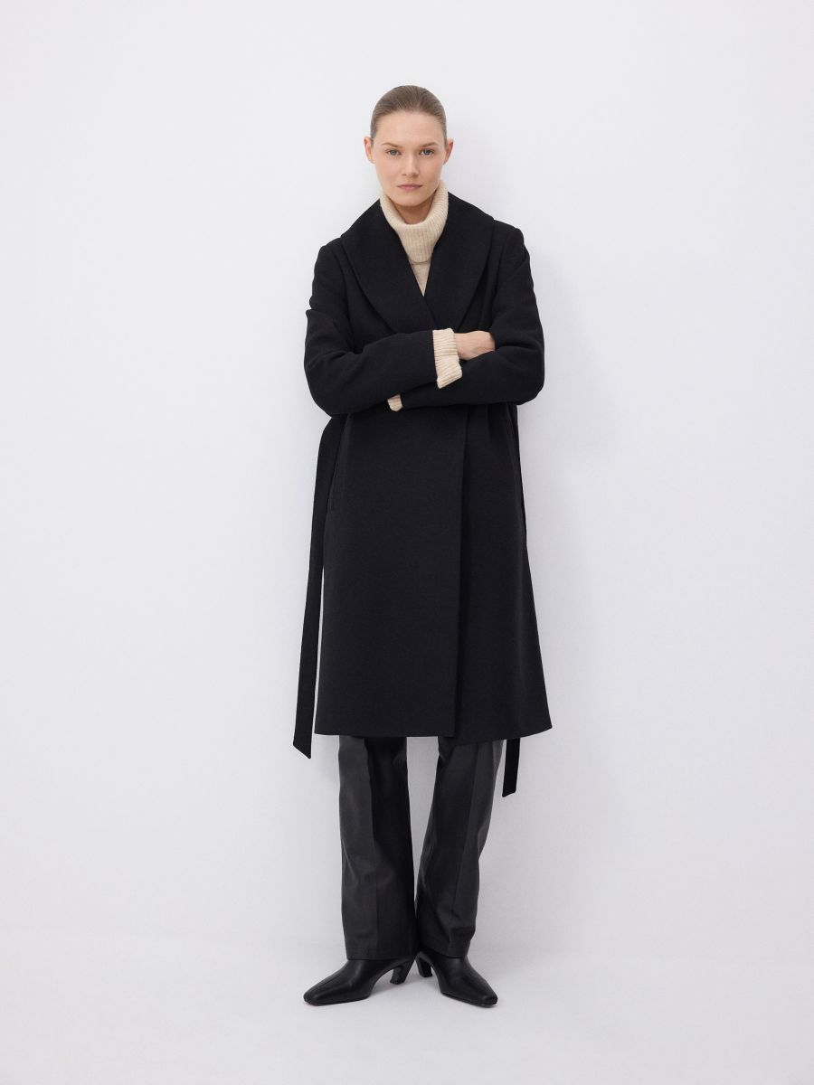 Blended wool coat - black - RESERVED - 2