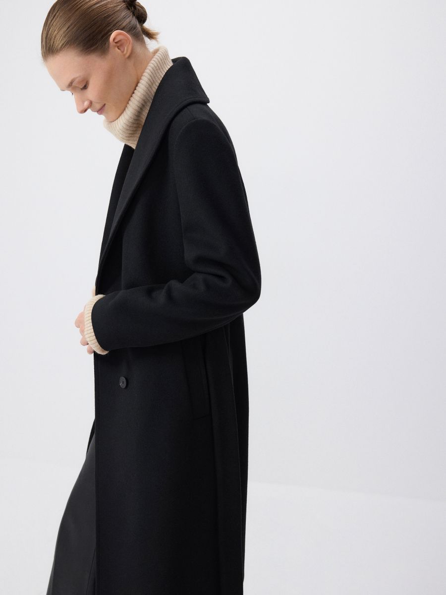 Blended wool coat - black - RESERVED - 3