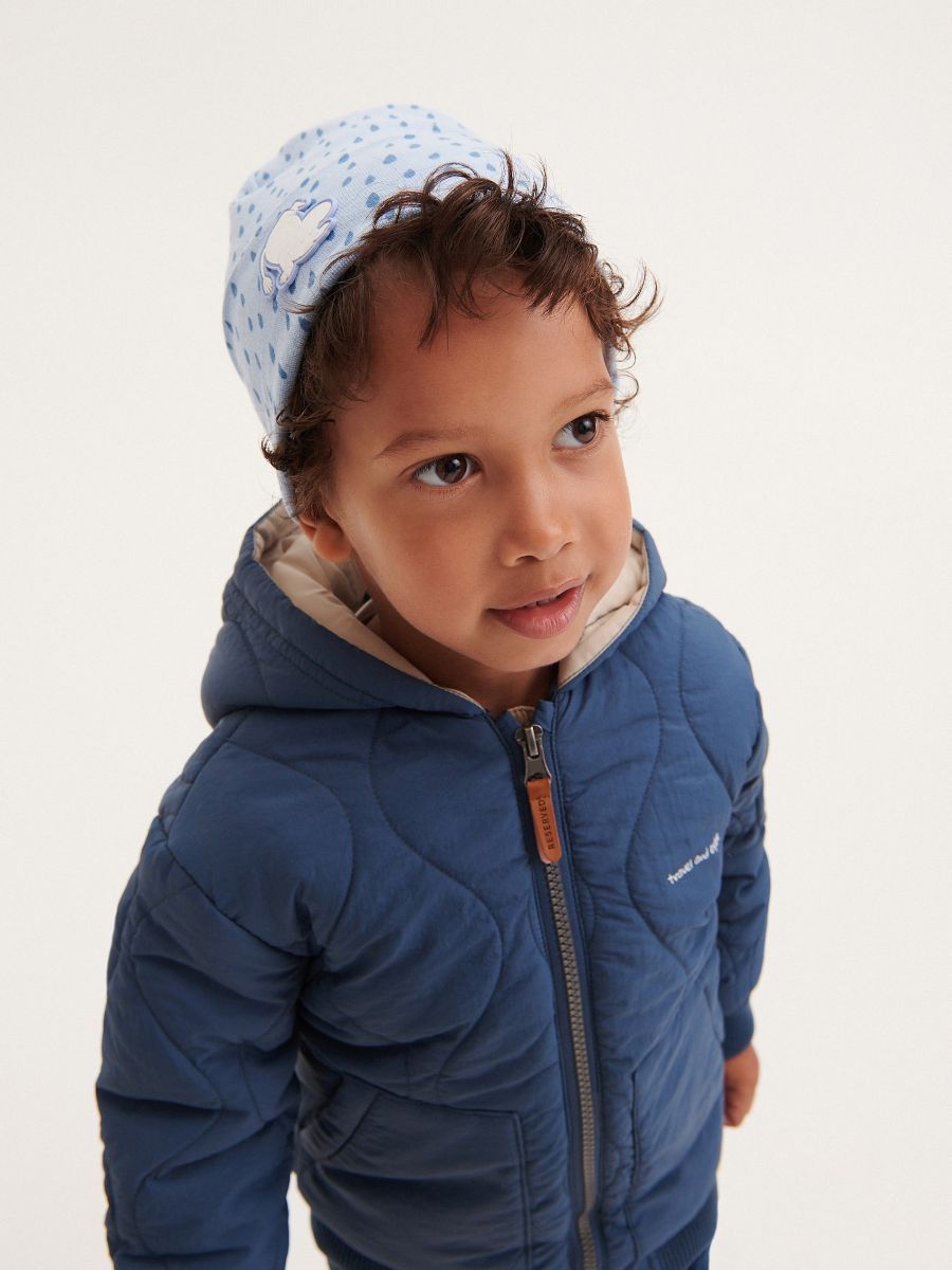 Insulated bomber jacket - steel blue - RESERVED - 2