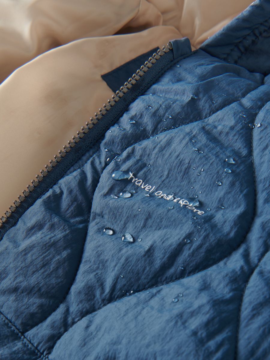 Insulated bomber jacket - steel blue - RESERVED - 6