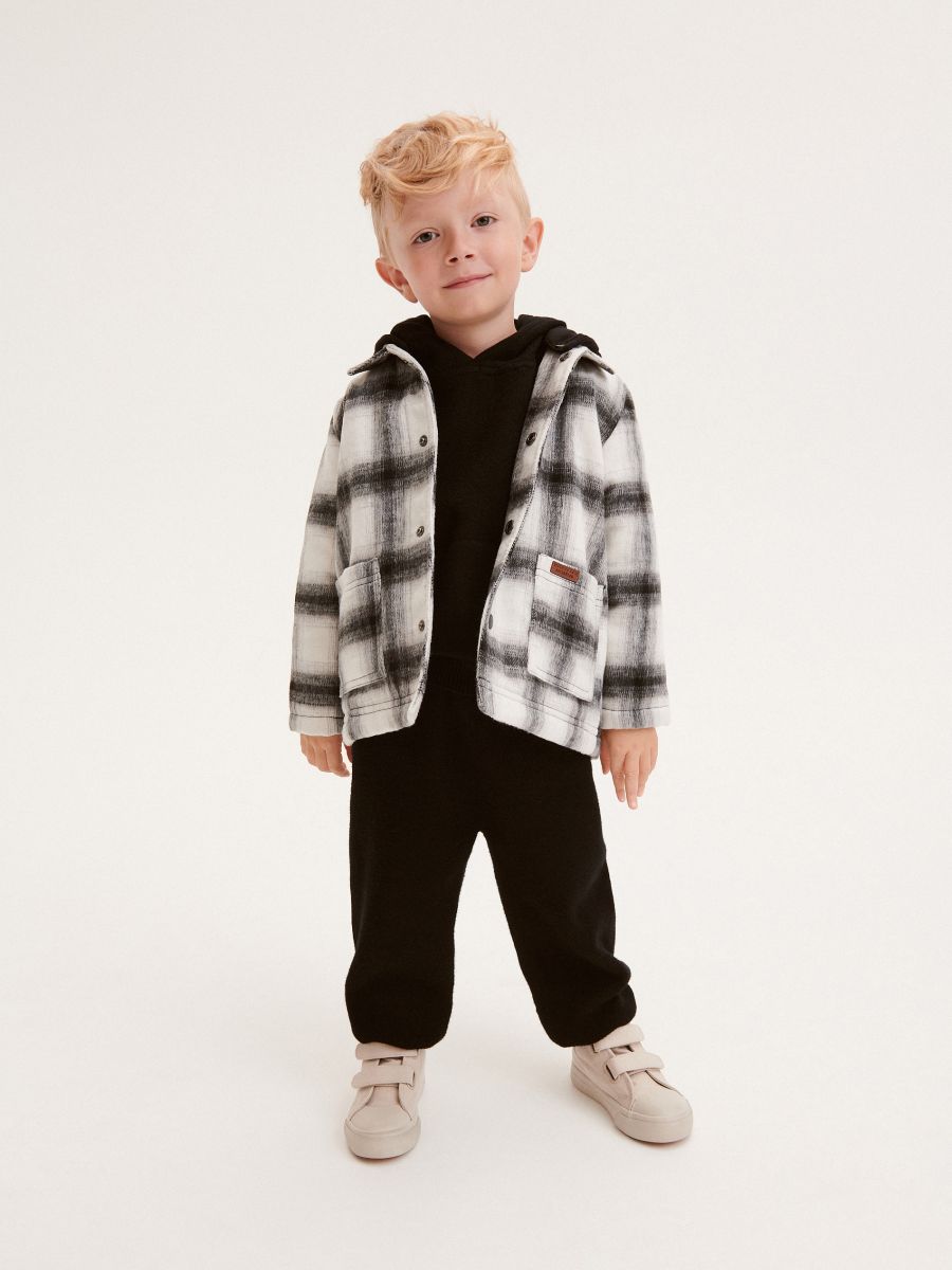 Insulated check jacket - black - RESERVED - 4