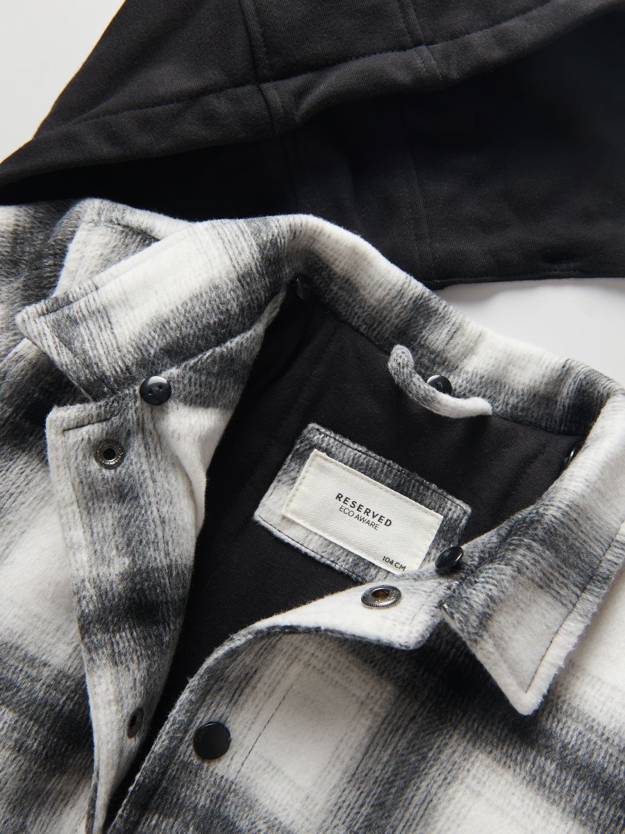 Insulated check jacket - black - RESERVED - 7