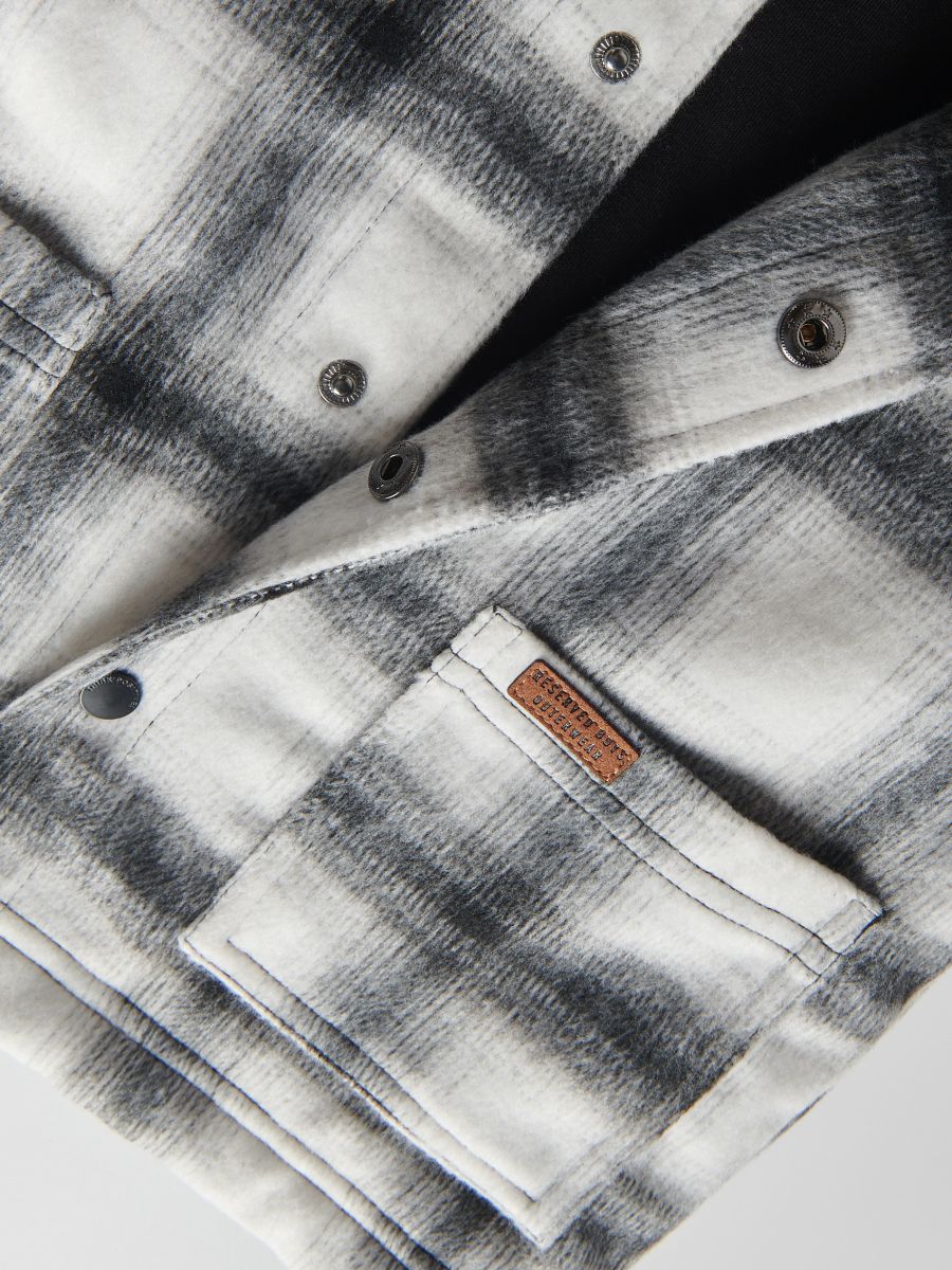 Insulated check jacket - black - RESERVED - 8