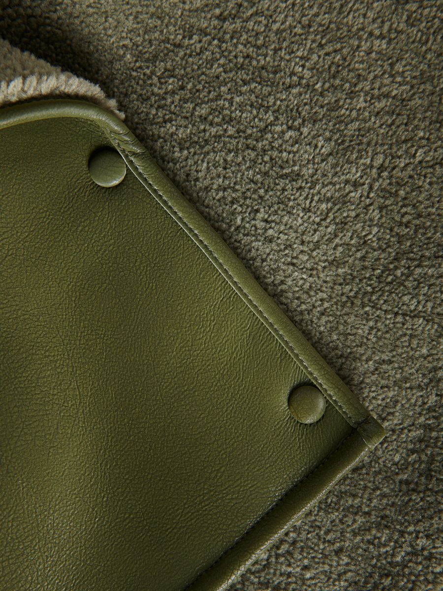 Jacket with faux fur lining - green - RESERVED - 6