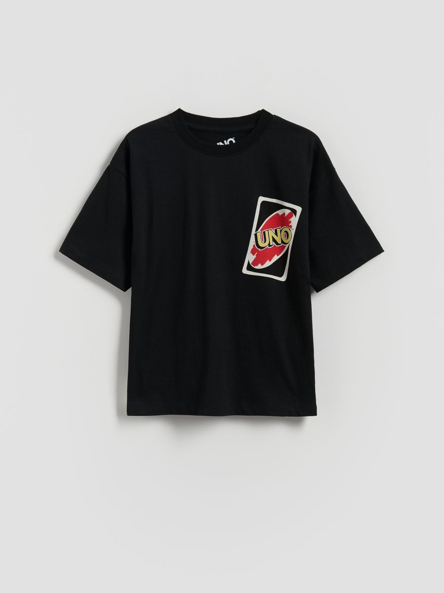 BOYS` T-SHIRT - black - RESERVED