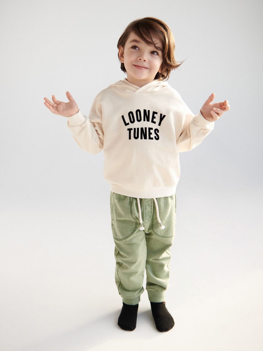 Looney Tunes oversized hoodie - cream - RESERVED - 3
