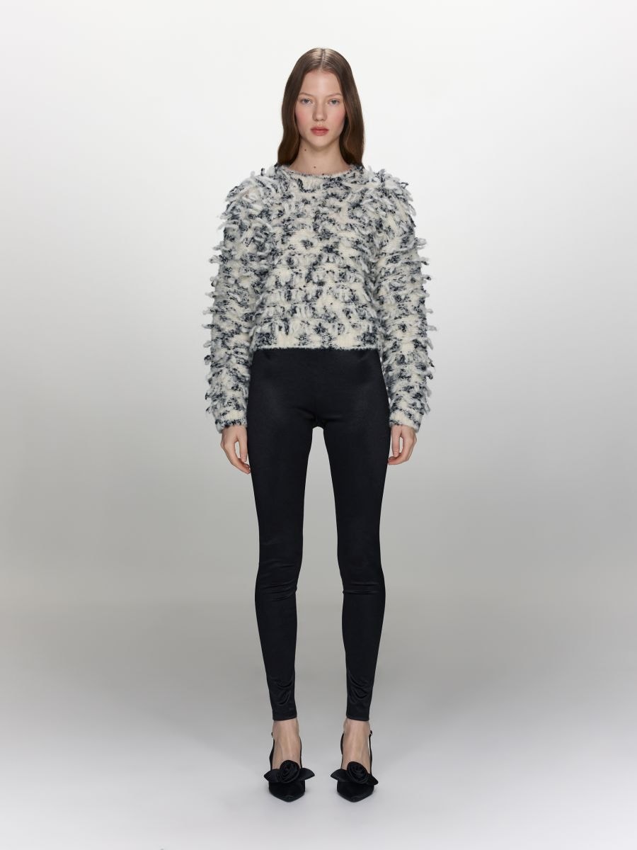Structural wool blend jumper - multicolor - RESERVED - 3