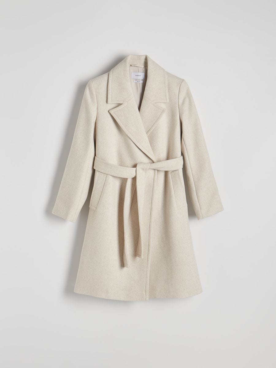Wool blend coat - nude - RESERVED - 6