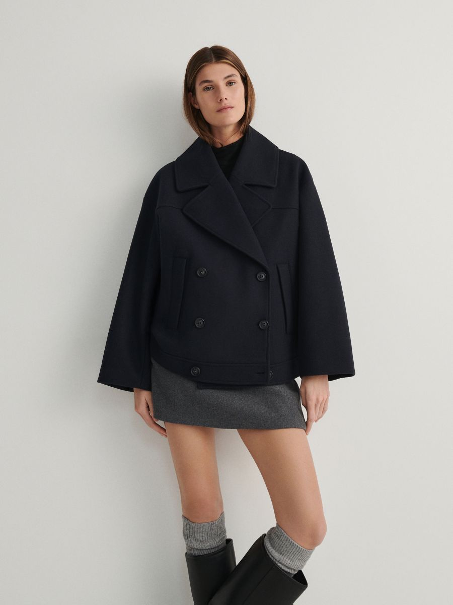 LADIES` OUTER JACKET - navy - RESERVED - 3