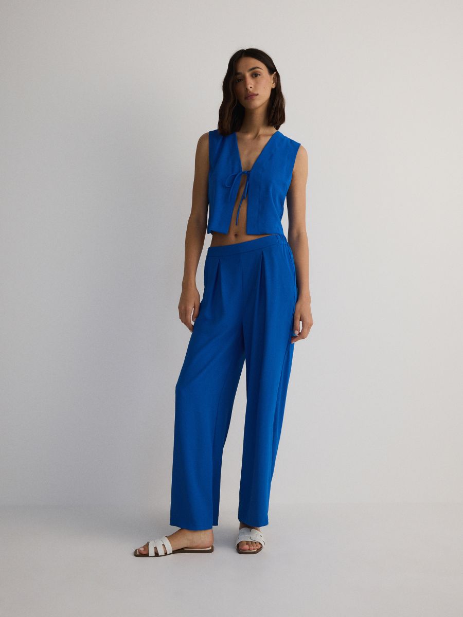 Pullunder mit Bindedetail - blau - RESERVED - 2