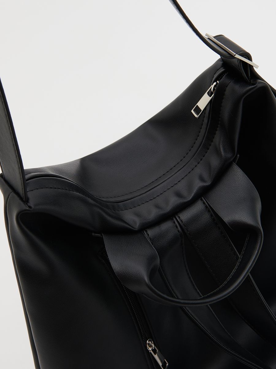 Zaino in ecopelle - nero - RESERVED - 5