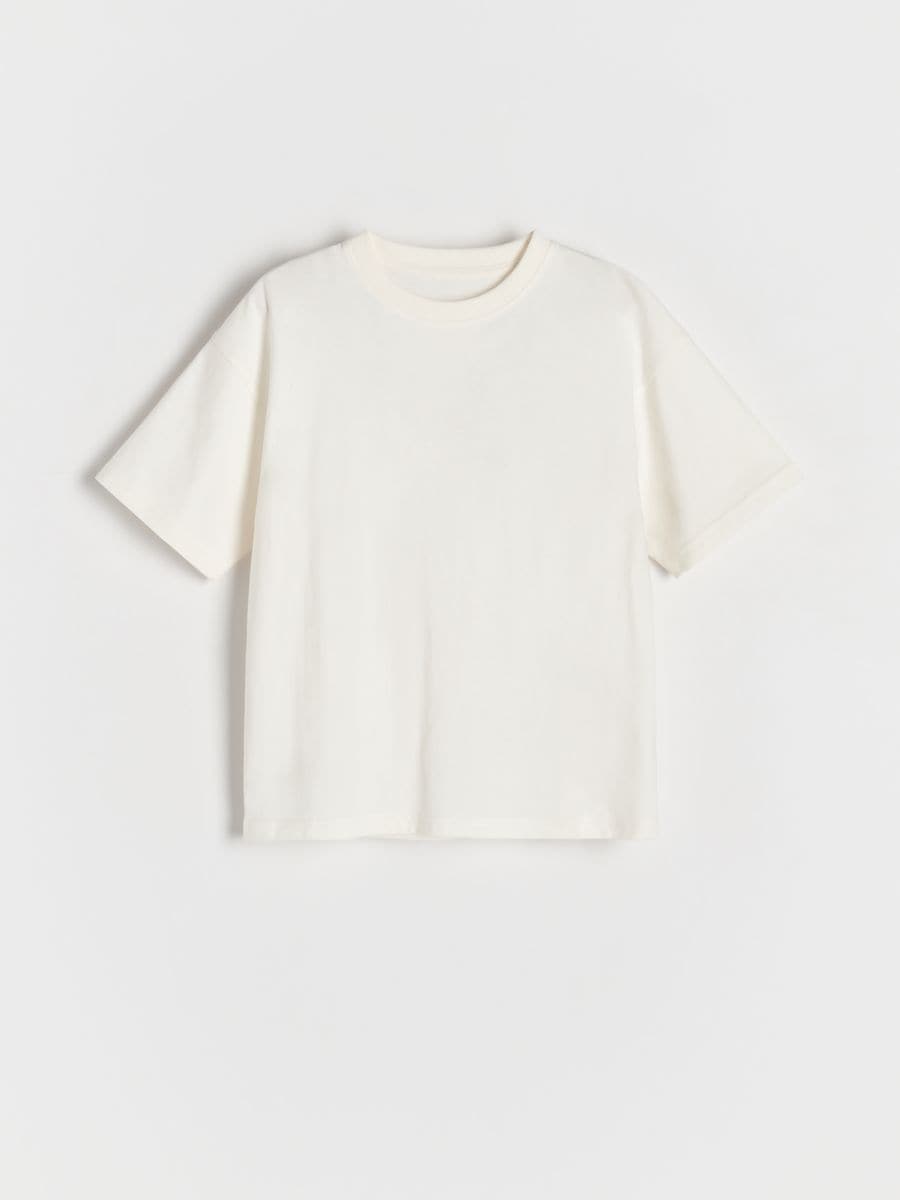 BOYS` T-SHIRT - cream - RESERVED