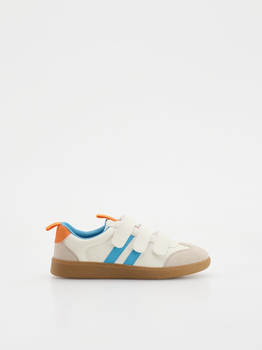 Sneakers met klittenbandsluiting - CRÈME - RESERVED