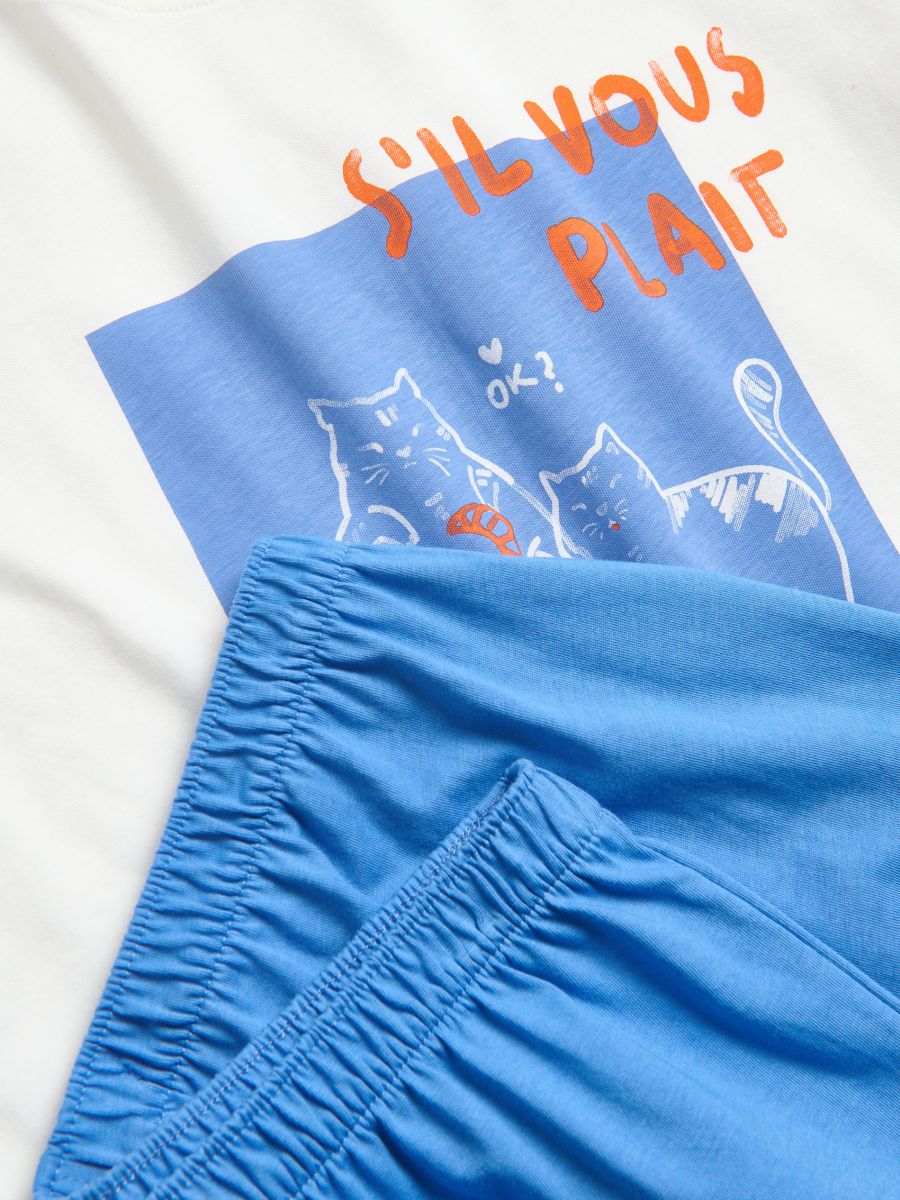 Two piece printed pyjama set - blue - RESERVED - 6