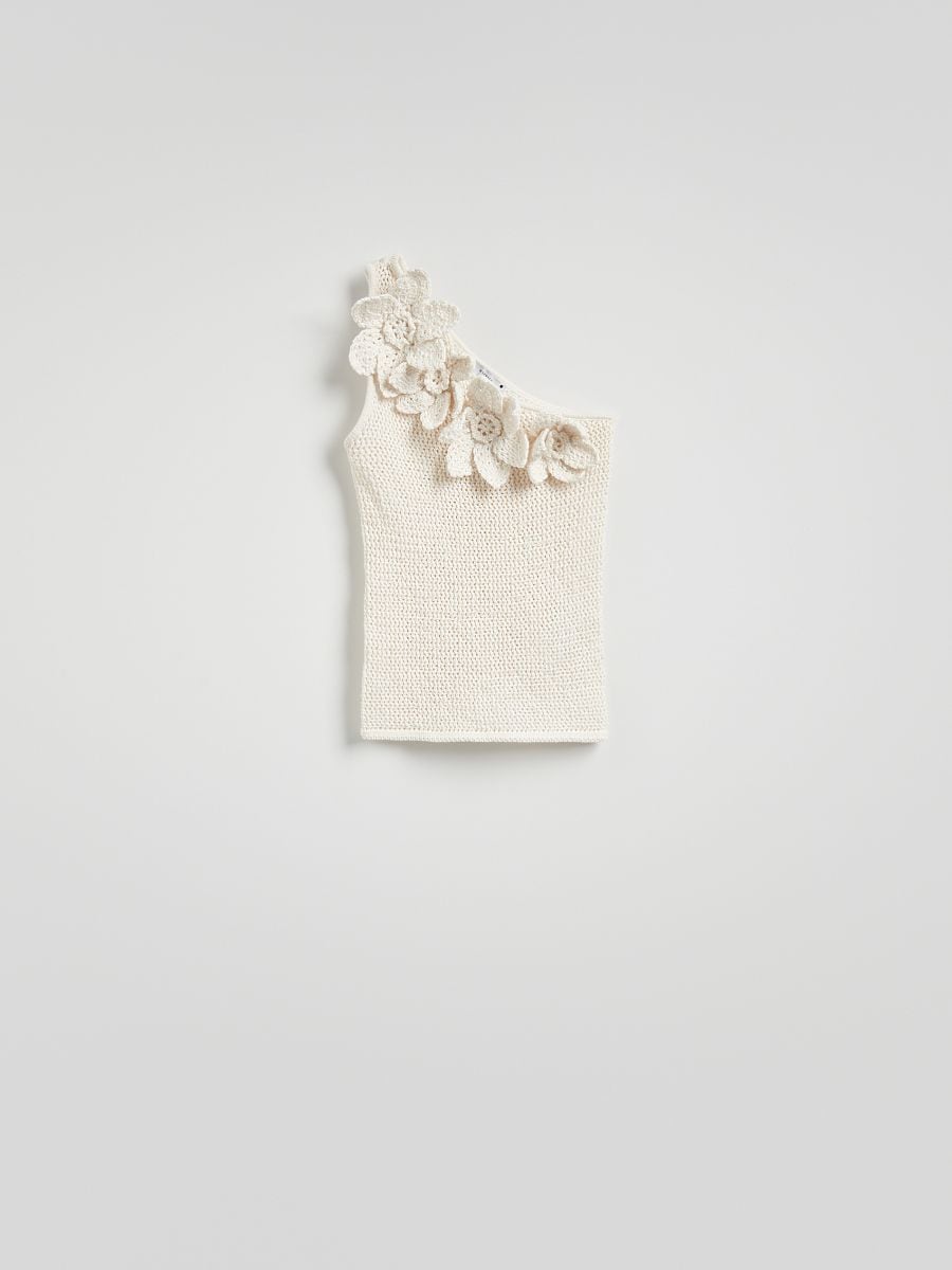 LADIES` BLOUSE - нюдовий - RESERVED