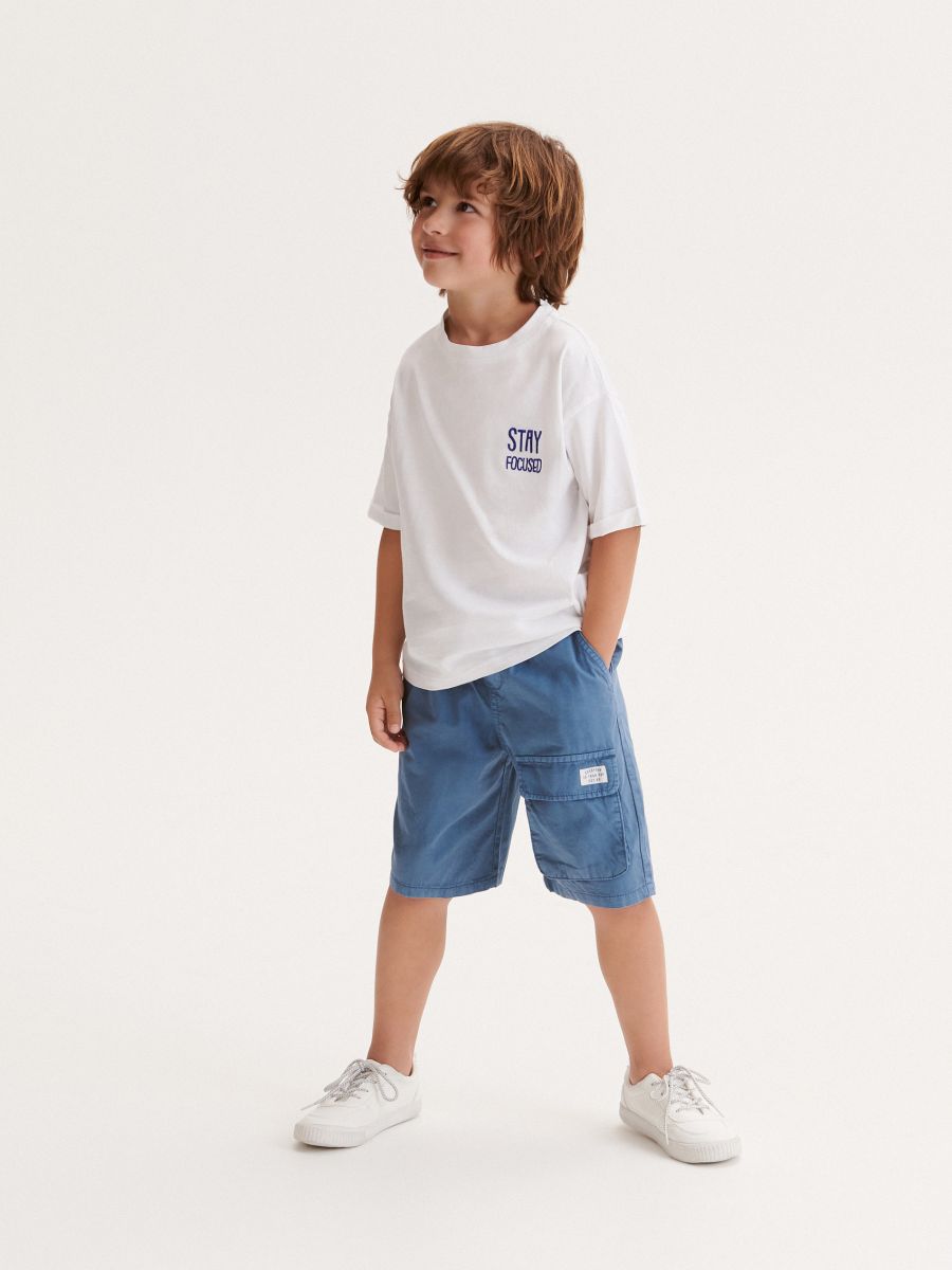 Patched shorts - navy - RESERVED - 4
