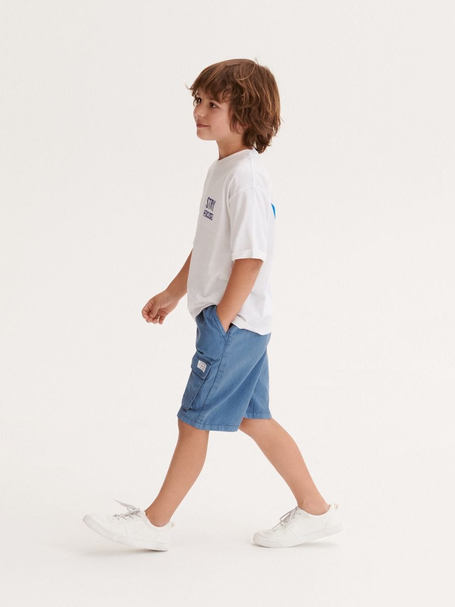 Patched shorts - navy - RESERVED - 5