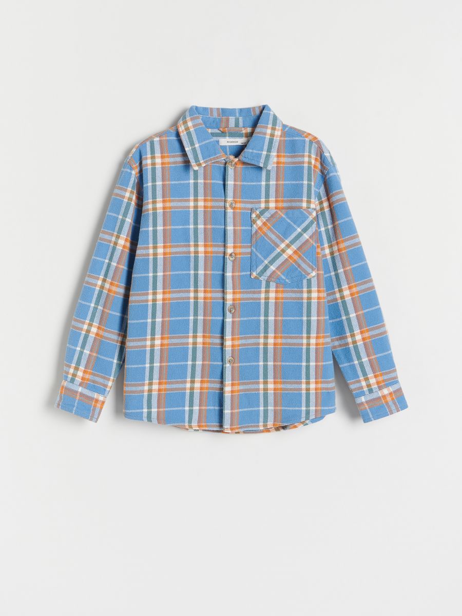 Regular fit check shirt - blue - RESERVED - 2