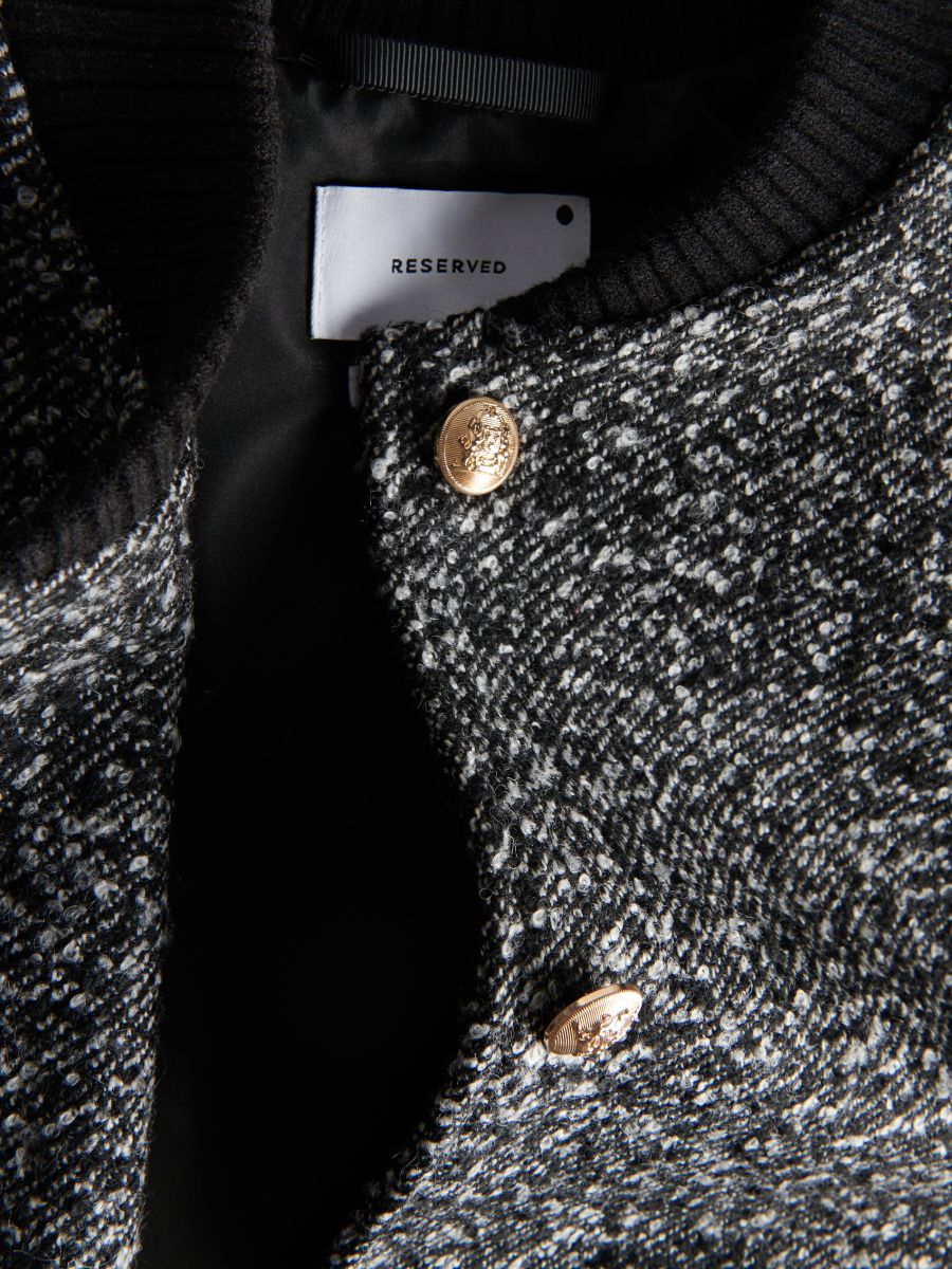 Jacket with stand up collar - light grey - RESERVED - 5