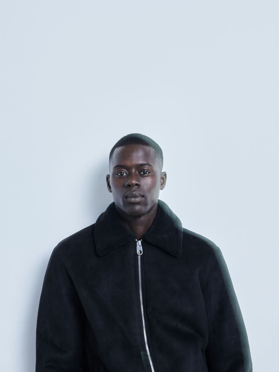 Sherpa collar jacket - black - RESERVED - 4