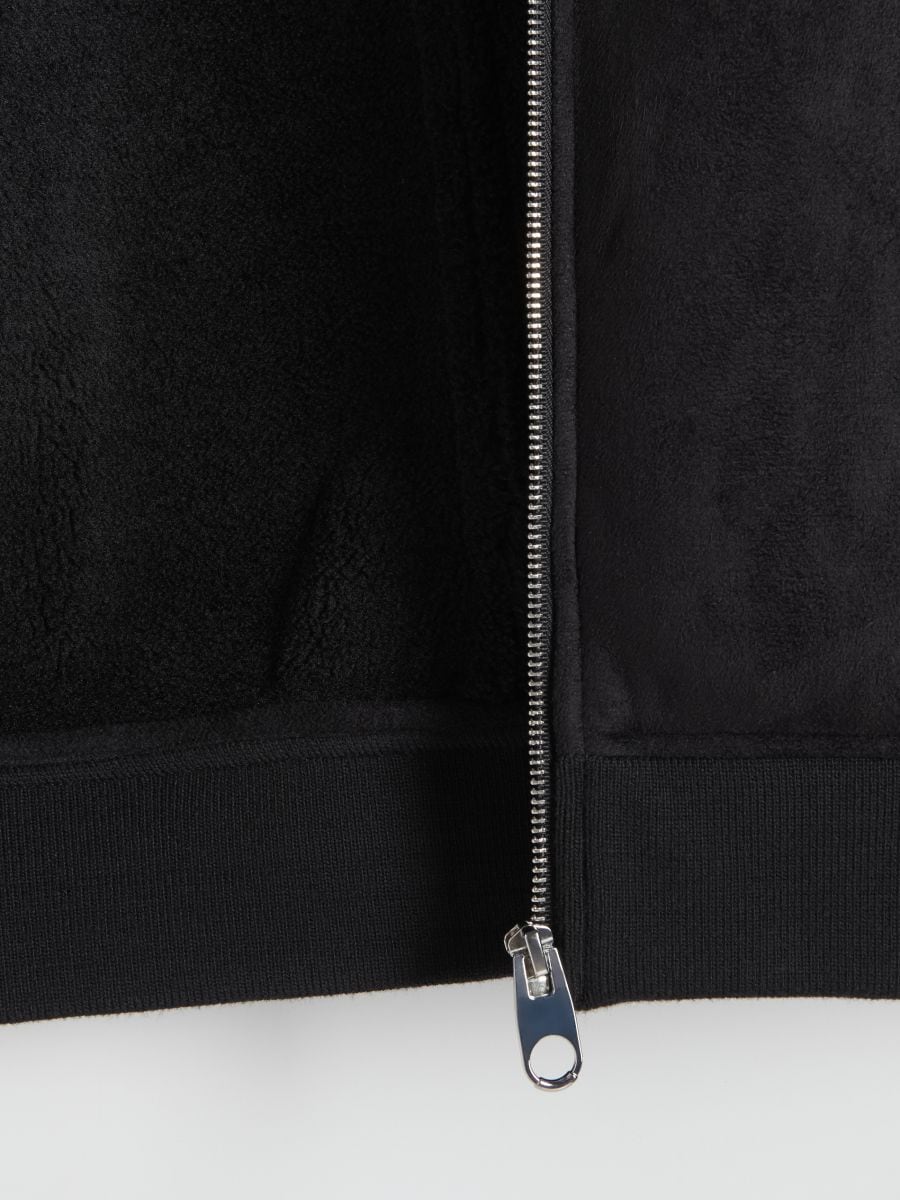 Sherpa collar jacket - black - RESERVED - 7