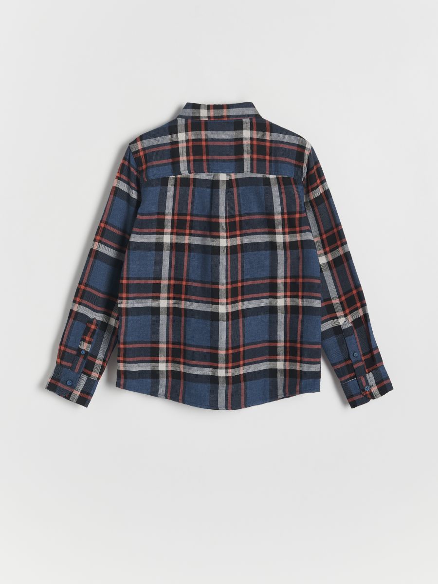 Regular flanellen overhemd - steel blue - RESERVED - 2