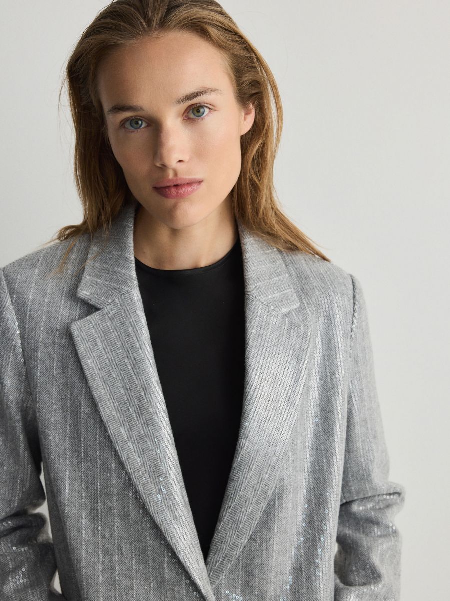 LADIES` BLAZER - multicolor - RESERVED - 4