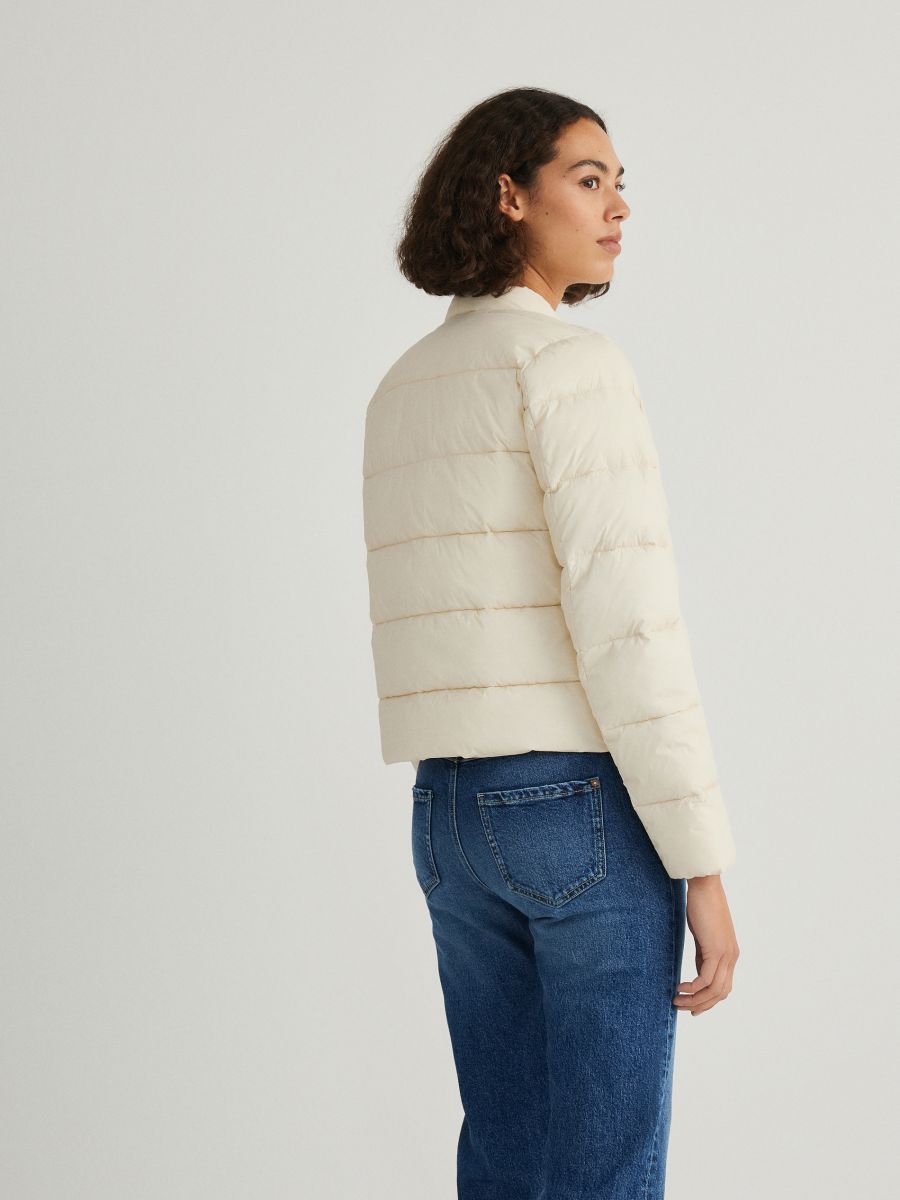 Padded quilted jacket - cream - RESERVED - 11