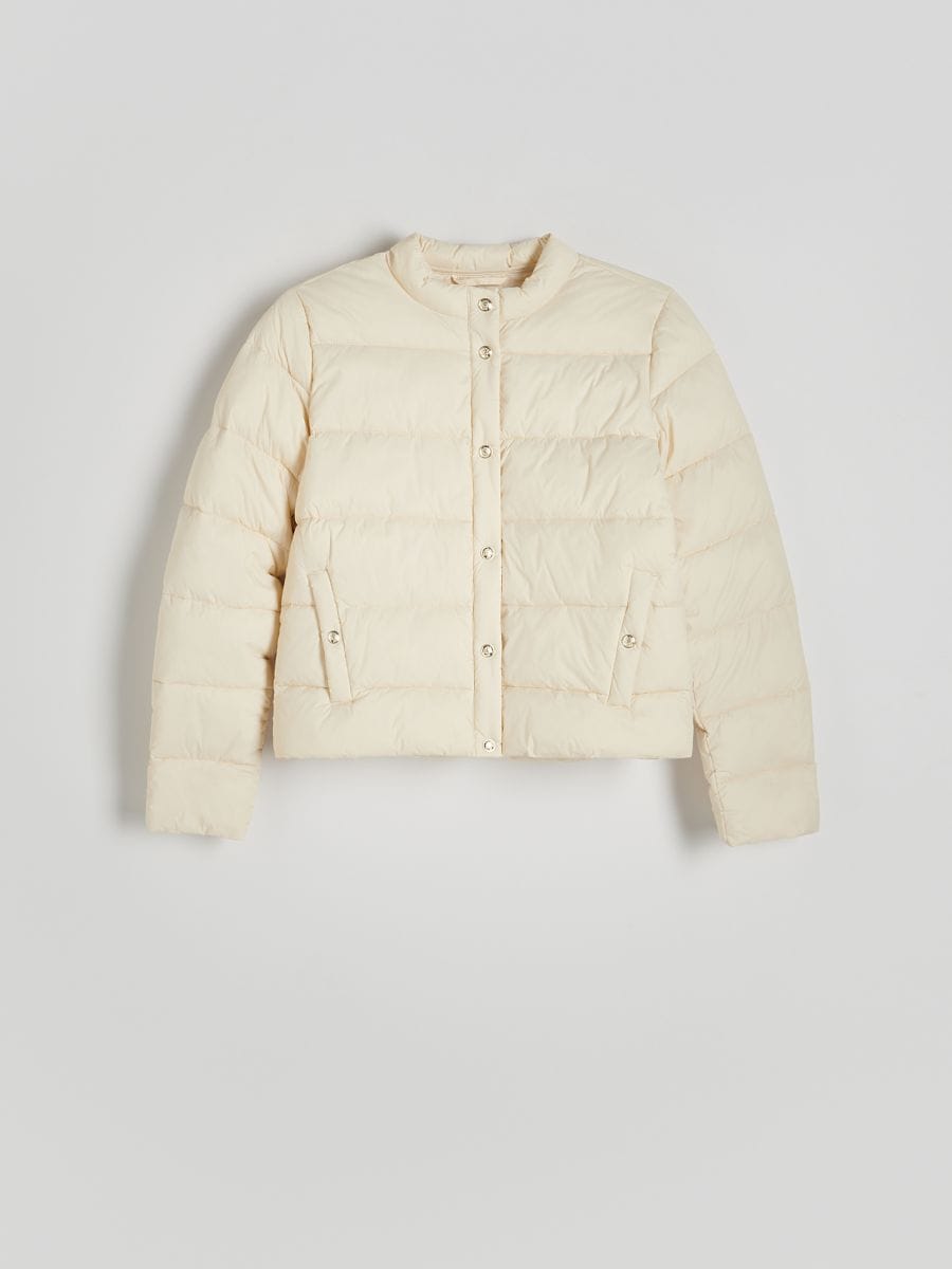 Padded quilted jacket - cream - RESERVED - 5